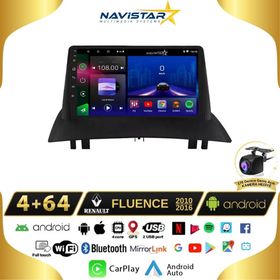 Navistar Fluence 4+64 GB Android 13 Kablosuz Carplay Navigasyon Multimedya Sistemi
