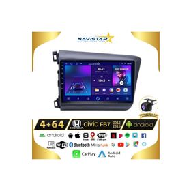 Navistar Honda Civic FB7 4 GB ve 64 GB Android 13 Kablosuz Carplay 2012-2015 Navigasyon Multimedya Sistemi