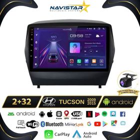 Navistar Hyundai Tucson 2 ve 32 GB Kablosuz Carplay 2009-2015 Android 13 Navigasyon Multimedya Sistemi