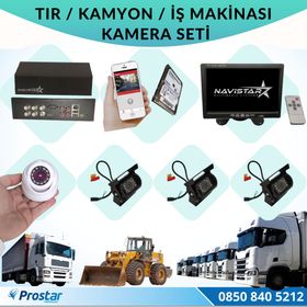Navistar Tır Kamyon İş Makinası İçin Uzaktan İzlemeli 4 Kameralı 1 TB Hard Disk Kamera Seti