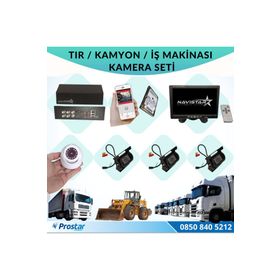 Navistar Tır Kamyon İş Makinası İçin Uzaktan İzlemeli 4 Kameralı 1 TB Hard Disk Kamera Seti