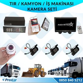 Navistar Tır Kamyon İş Makinası İçin Uzaktan İzlemeli 4 Kameralı 320 GB Hard Disk Kamera Seti