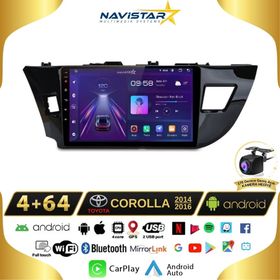 Navistar Toyota Corolla 4 GB ve 64 GB Kablosuz Carplay 2014-2016 Android 13 Navigasyon Multimedya Sistemi