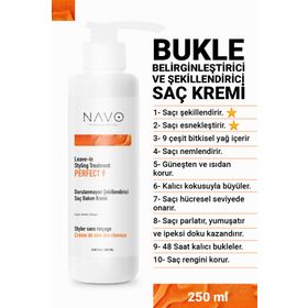 Navo Bukle Belirginleştirici ve Şekillendirici Perfect Shape 9 250 ml Saç Bakım Kremi