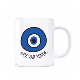Nazar Boncuğu Göz Var Sende Kupa Bardak