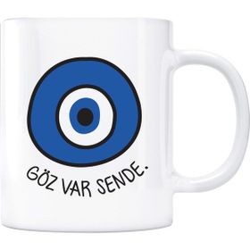 Nazar Boncuğu Göz Var Sende Kupa Bardak