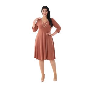 NAZBUTIQ 3073 Somon Midi Kadın Elbise