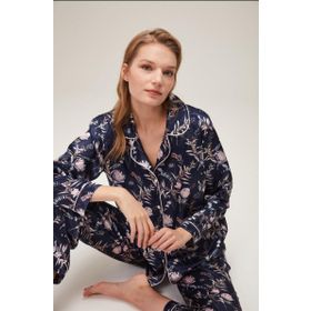 Nazik Home Mia Düğmeli Pijama Takımı