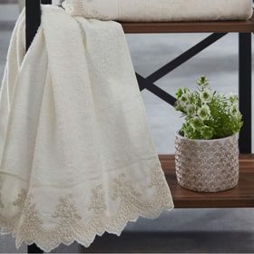 Nazik Home Tual Krem 90x150 cm Havlu