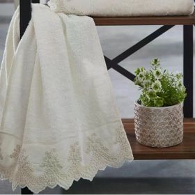 Nazik Home Tual Krem 90x150 cm Havlu