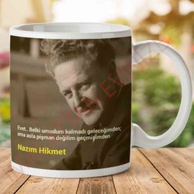 Nazım Hikmet Geçmişim Baskılı Kupa