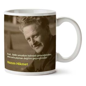 Nazım Hikmet Geçmişim Baskılı Kupa