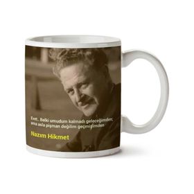 Nazım Hikmet Geçmişim Baskılı Kupa