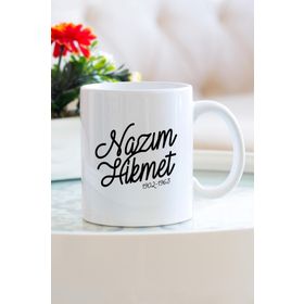 Nazım Hikmet Porselen Kupa Bardak