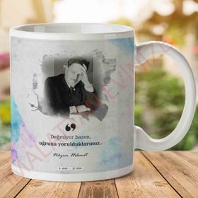 Nazım Hikmet Porselen Kupa Bardak