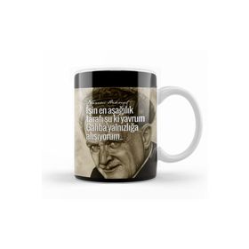 Nazım Hikmet Porselen Kupa Bardak