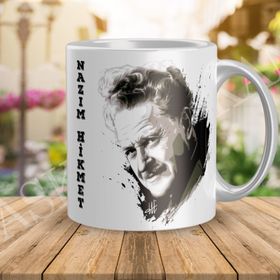 Nazım Hikmet Porselen Kupa Bardak
