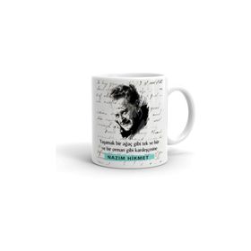 Nazım Hikmet Seramik Kupa Bardak