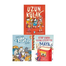 Nazoşi Teyze Bir Kedi Daha İstiyor - Uzun Kulak - Kitap Kurdu Olmak İstemeyen Maya - Anıl basılı