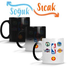 Nba Da King Basketboll Boston Golden Cavalıers Lakers Sihirli Porselen Kupa