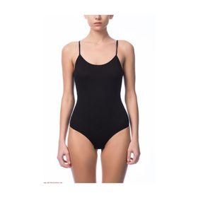 Nbb 2935 Siyah Kadın İnce Askılı Çıtçıtlı Body