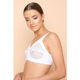 NBB 352 Beyaz Minimizer Dantelli Toparlayıcı Kadın Sütyen
