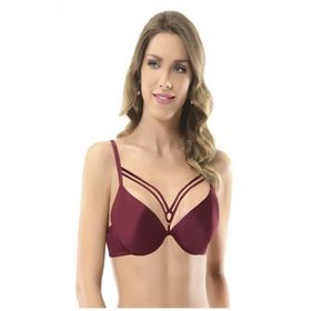 NBB 3696 Bordo Hafif Destekli İpli Kadın Sütyen