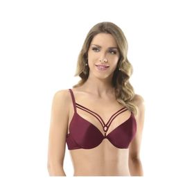 NBB 3696 Bordo Hafif Destekli İpli Kadın Sütyen