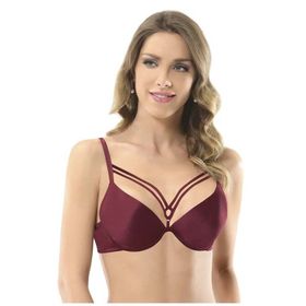 NBB 3696 Bordo Hafif Destekli İpli Kadın Sütyen