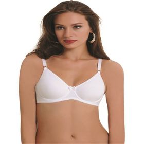 NBB 813 Beyaz Dubleli Mikrofiber Toparlayıcı Kadın Sütyen
