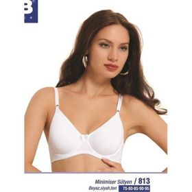 NBB 813 Beyaz Dubleli Mikrofiber Toparlayıcı Kadın Sütyen