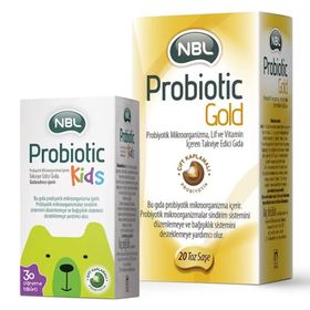 NBL Probiotic Gold 20 Saşe - Probiotic Kids 30 Ciğneme Tableti