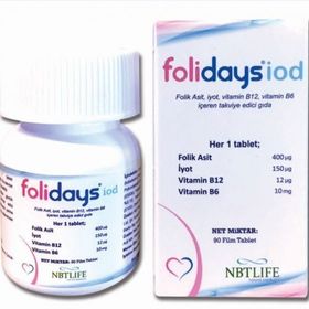 Nbt İlaç Folidays 90 Kapsül