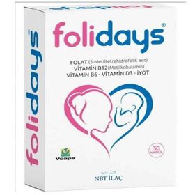 Nbt İlaç Folidays Folat 30 Kapsül