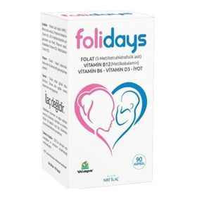 Nbt İlaç Folidays Folat 90 Kapsül