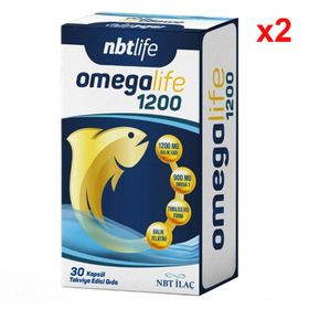 Nbt Life Omegalife 1200 mg 2x30 Kapsül Balık Yağı