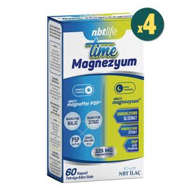 Nbt Life Time Magnezyum 225 mg 60 Kapsül