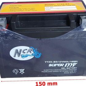 NCR BS 12 V 9 Ah Yatık Akü