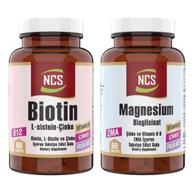 Ncs Biotin L-Sistein Çinko 60 Tablet + Magnesium Bisglisinat 60 Tablet