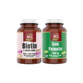 Ncs Biotin L-Sistein Çinko 60 Tablet + Saw Palmetto 1000 mg 120 Tablet