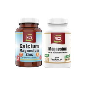 Ncs Calcium Magnesium Zinc 120 Tablet + Magnesium Malat Glisnat 90 Tablet