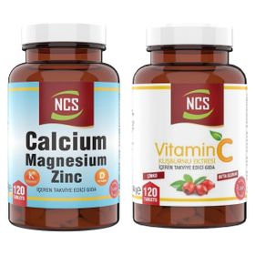 Ncs Calcium Magnesium Zinc 120 Tablet + Vitamin C 120 Tablet