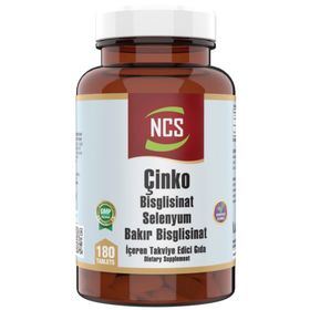 Ncs Çinko Bisglisinat Selenyum Bakır 180 Tablet