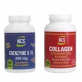 Ncs Coenzyme Q10 200 mg 180 Tablet + Collagen Hyaluronic Acid Vitamin C 1000 mg 180 Tablet
