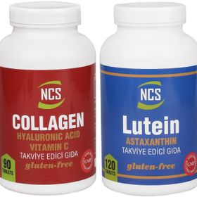 Ncs Collagen Hyaluronic Acid Vitamin C 1000 mg 90 Tablet + Lutein Astaxanthin 15 mg 120 Tablet