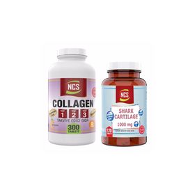 Ncs Collagen Tip 1-2-3 300 Tablet + Shark Cartilage 1000 mg 120 Tablet