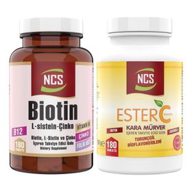 Ncs Ester C Vitamini 180 Tablet + Biotin L-Sistein Çinko 180 Tablet