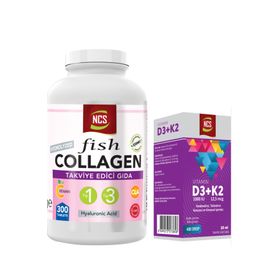 Ncs Fish Collagen 300 Tablet + Vitamin D3 K2 20 ml Damla