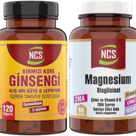 Ncs Kırmızı Kore Ginsengi 120 Tablet + Magnesium Bisglisinat 60 Tablet