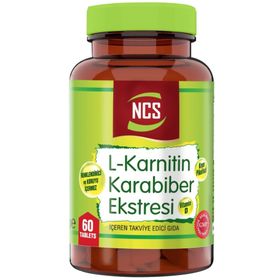 Ncs L-Karnitin Karabiber Ekstresi Vitamin D 60 Tablet